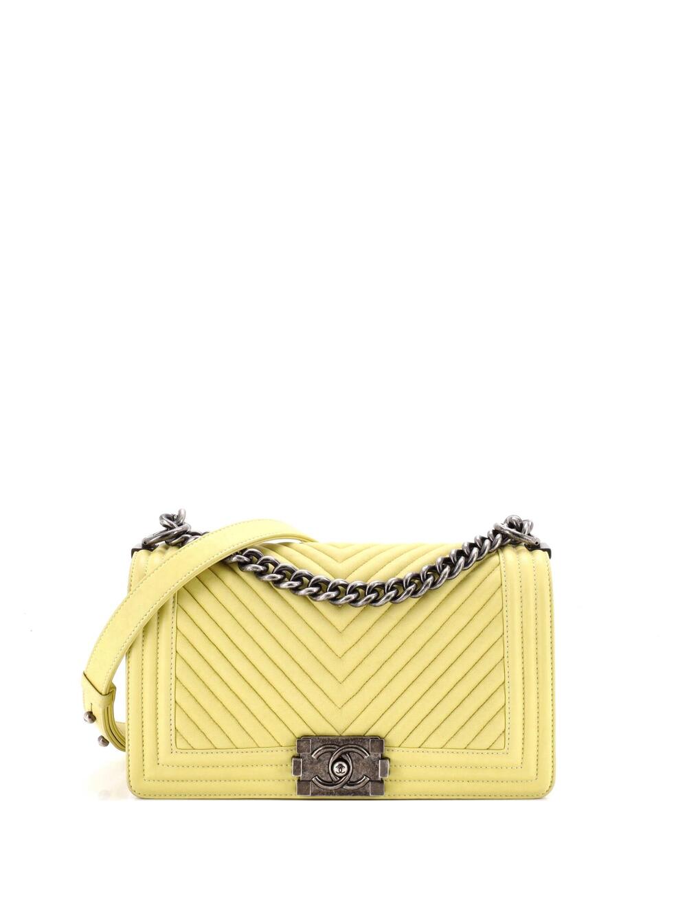Chanel Boy Flap Bag Chevron Wrinkled #350909C36B